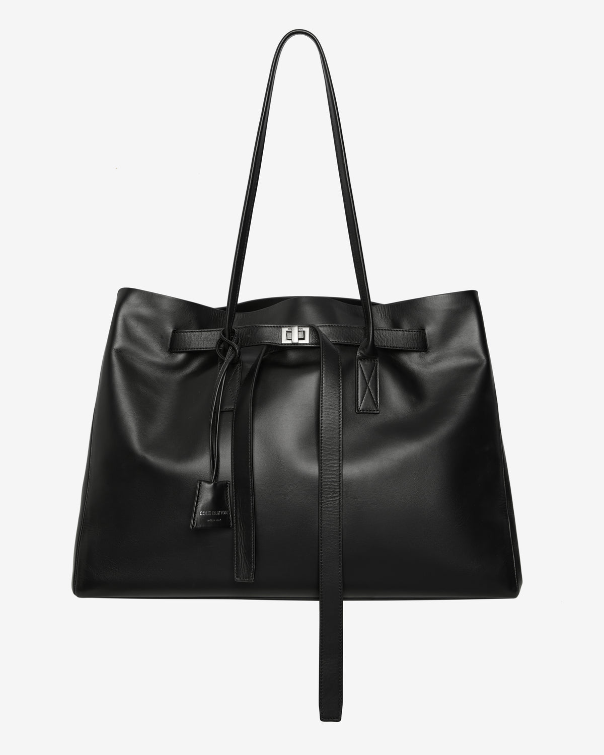 LEATHER HOLDALL TOTE