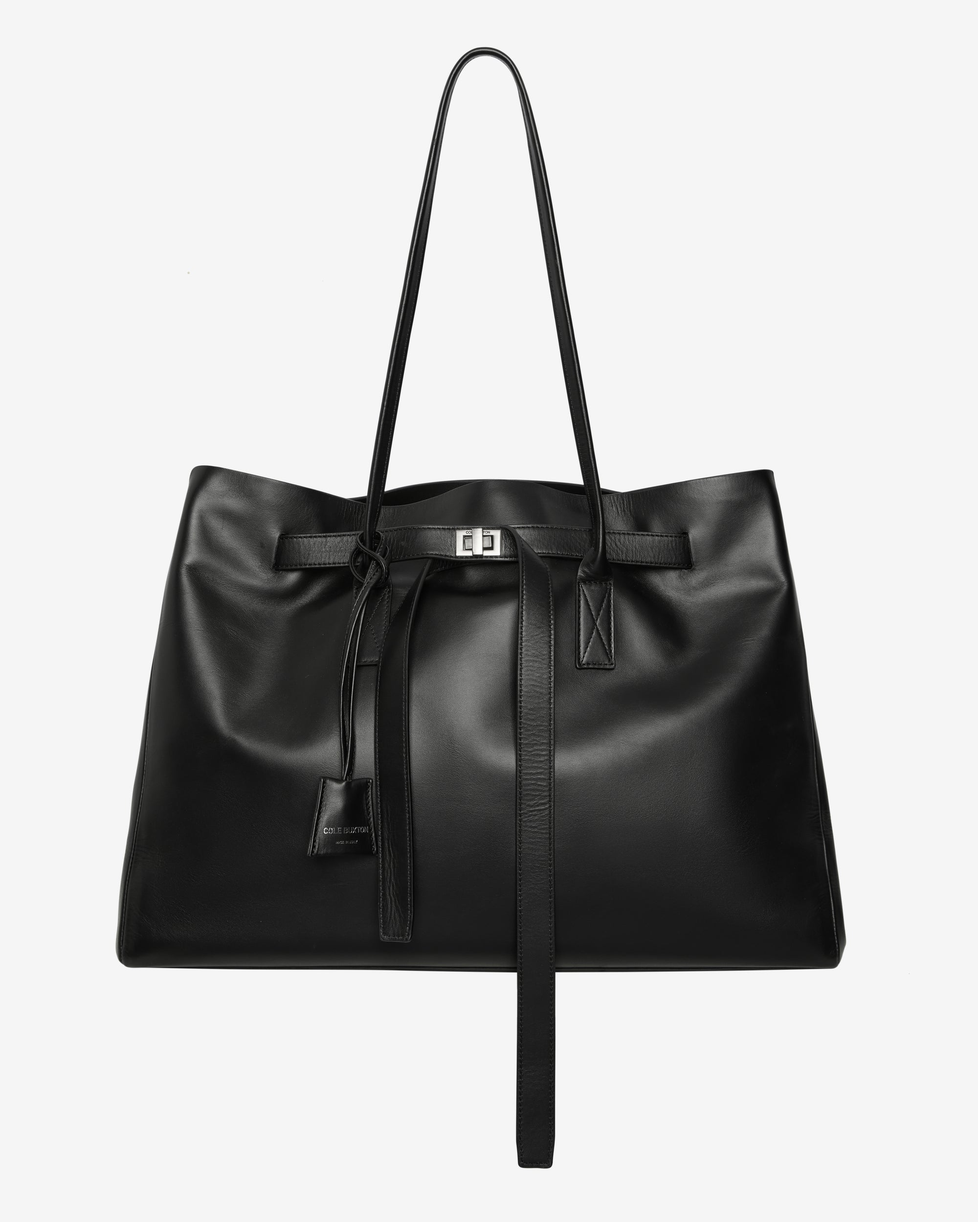 LEATHER HOLDALL TOTE