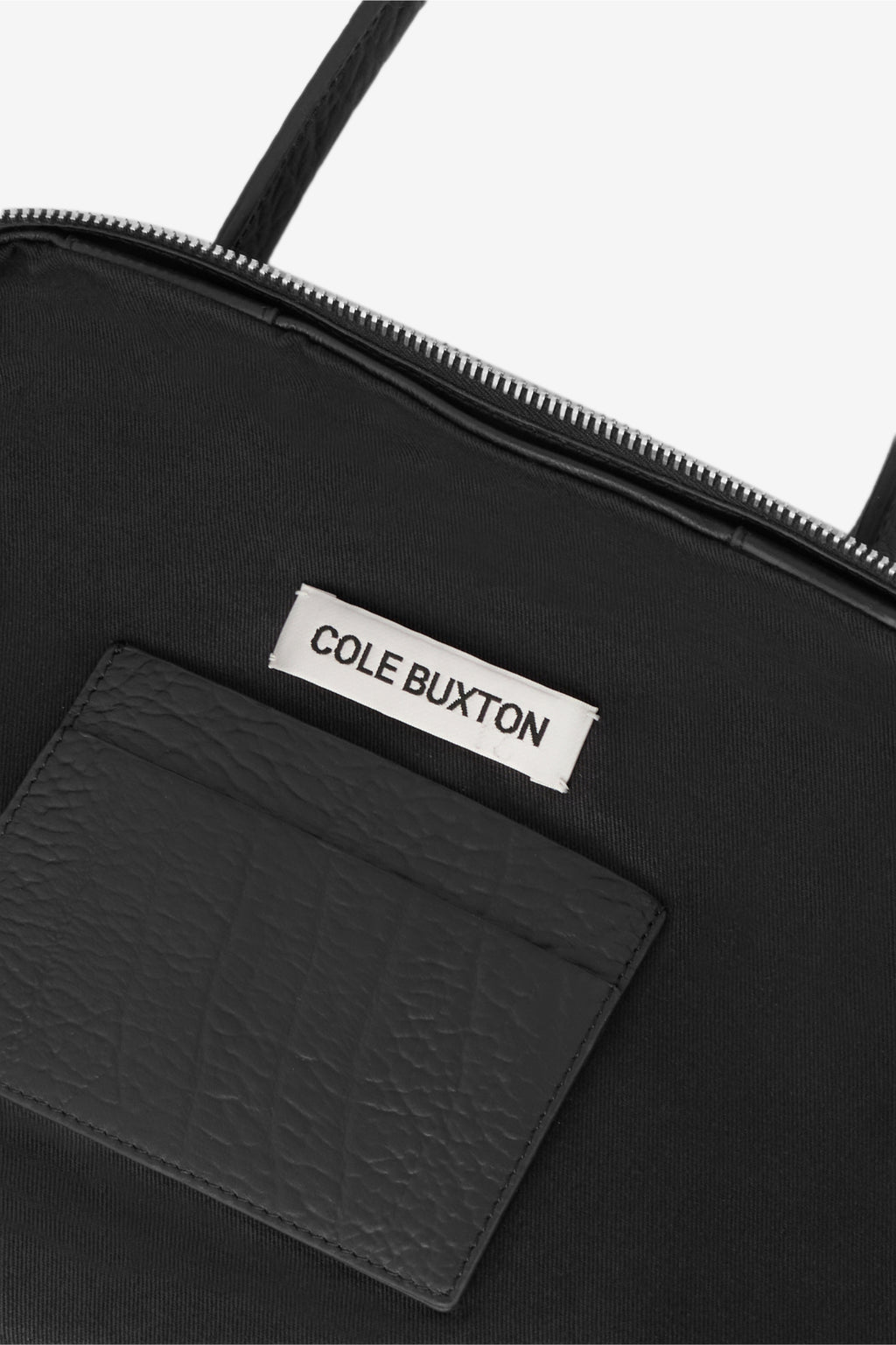 CREASED LEATHER MILITARY DUFFLE