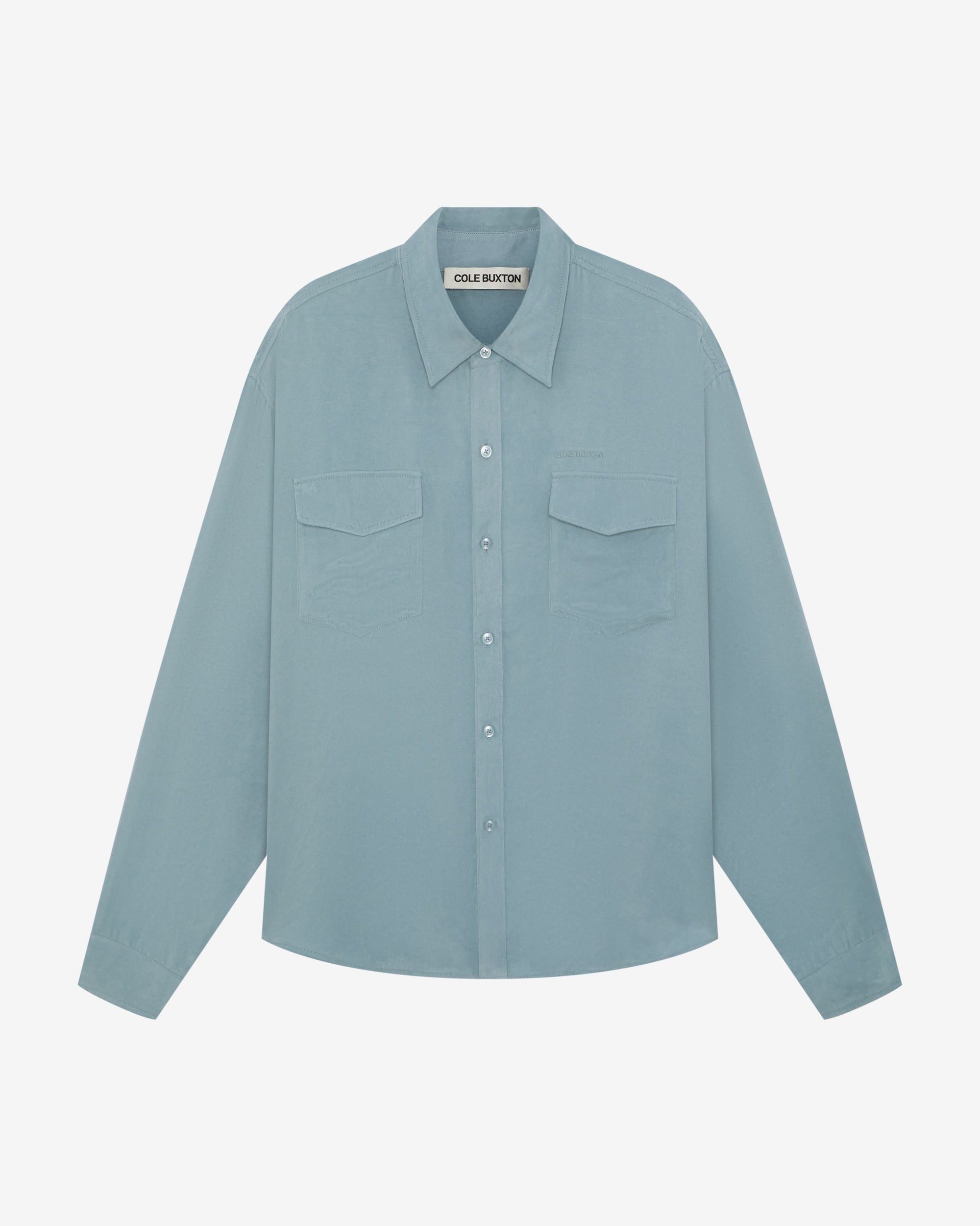 SANDWASHED SATIN SHIRT