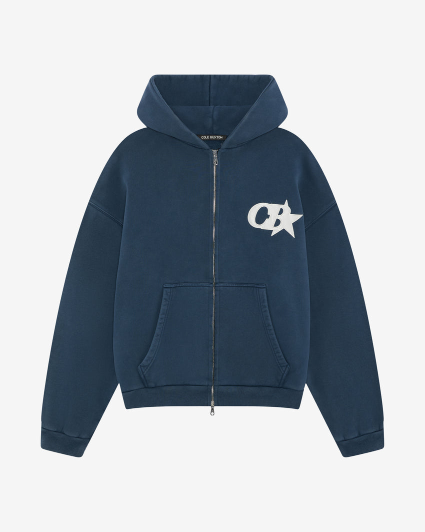 CB STAR APPLIQUE ZIPPED HOODIE – Cole Buxton