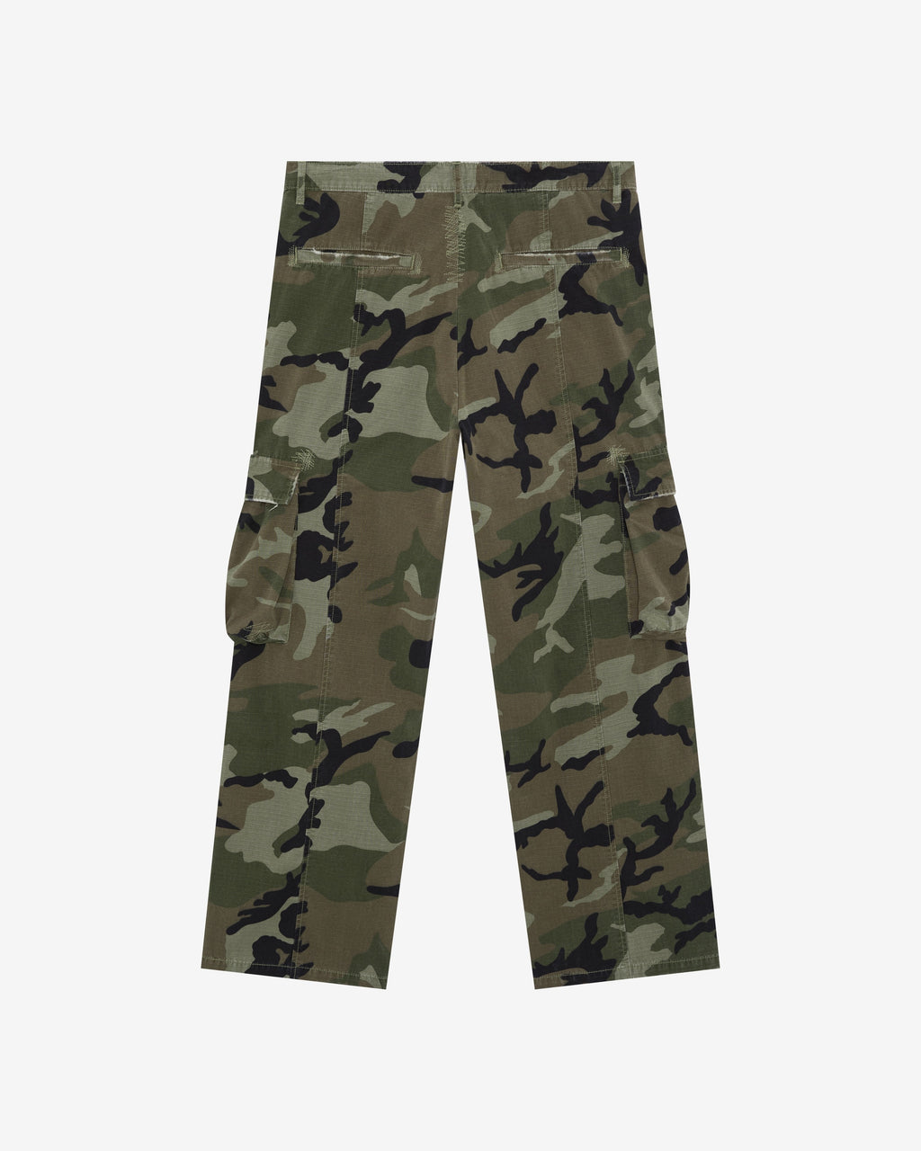 RIPSTOP CAMO CARGO TROUSERS