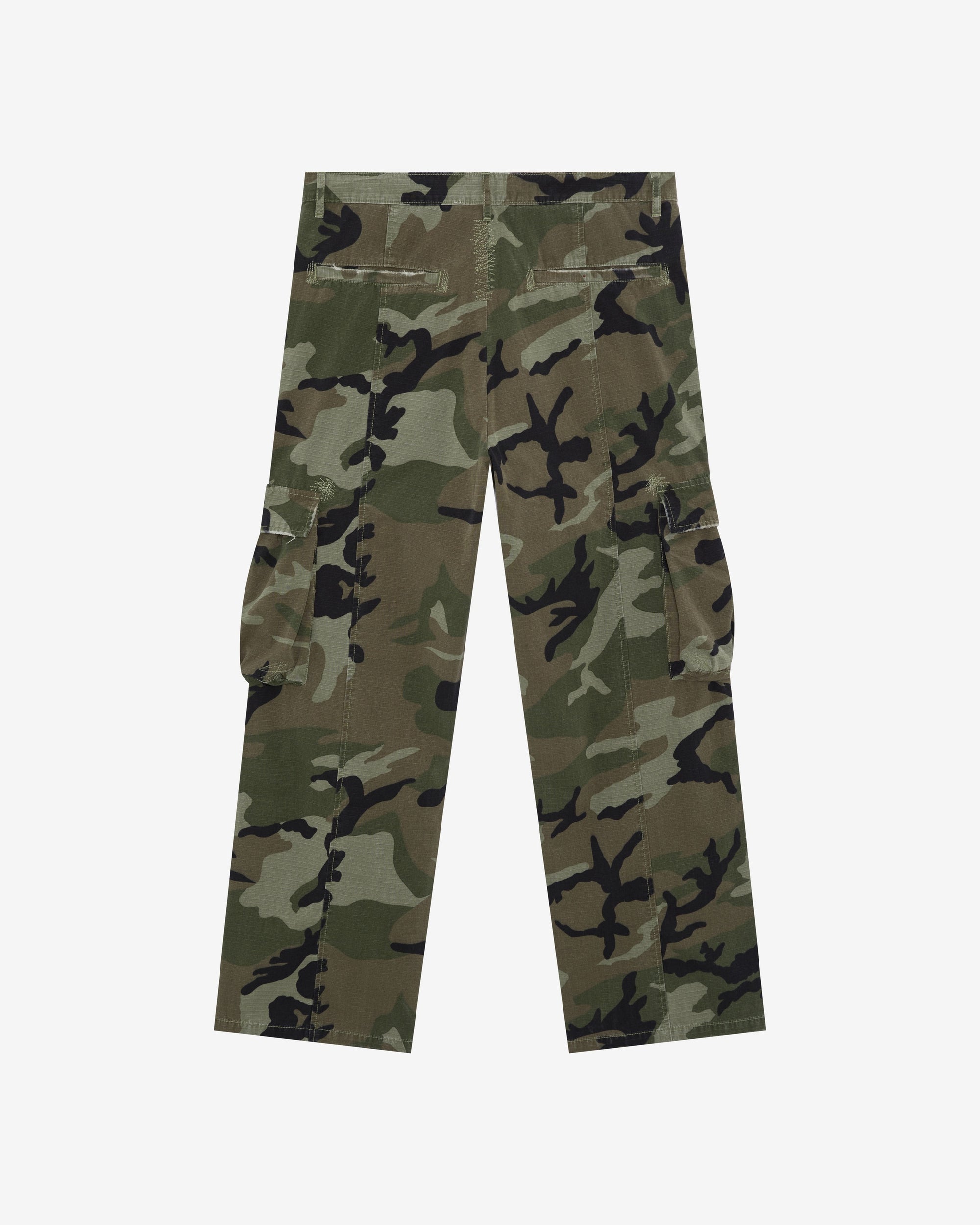 RIPSTOP CAMO CARGO TROUSERS