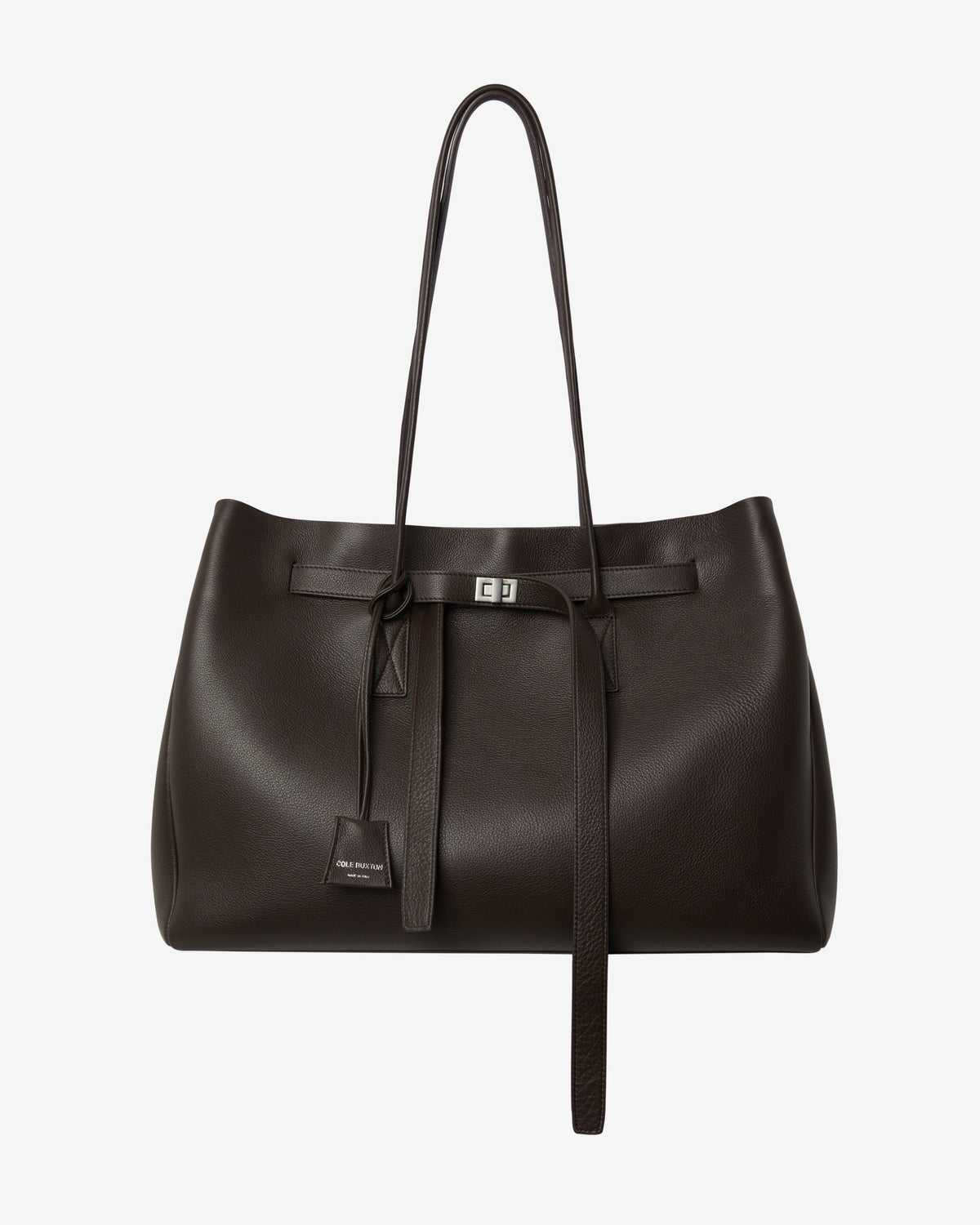 LEATHER HOLDALL TOTE