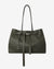 TEXTURED LEATHER HOLDALL TOTE