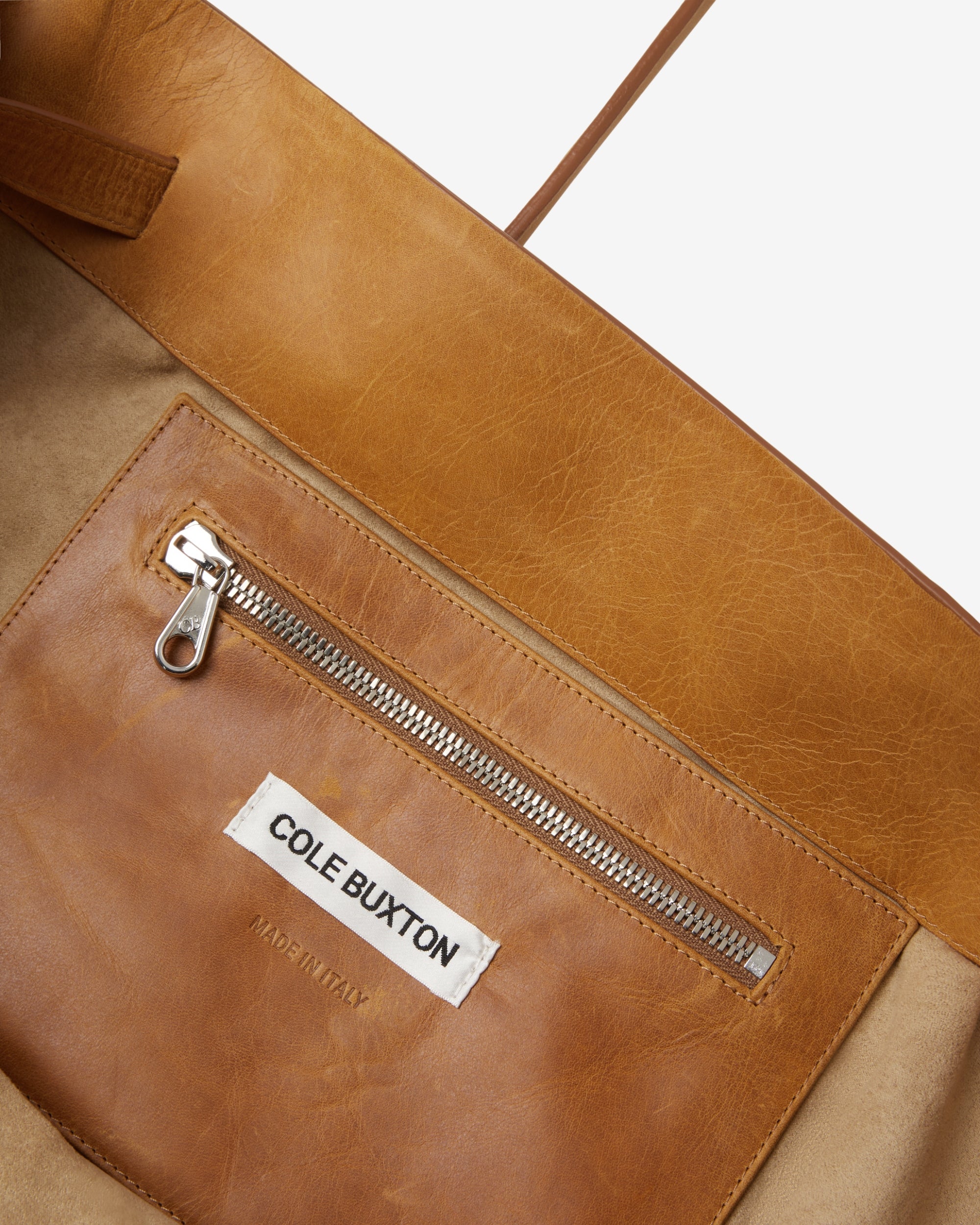 LEATHER HOLDALL TOTE
