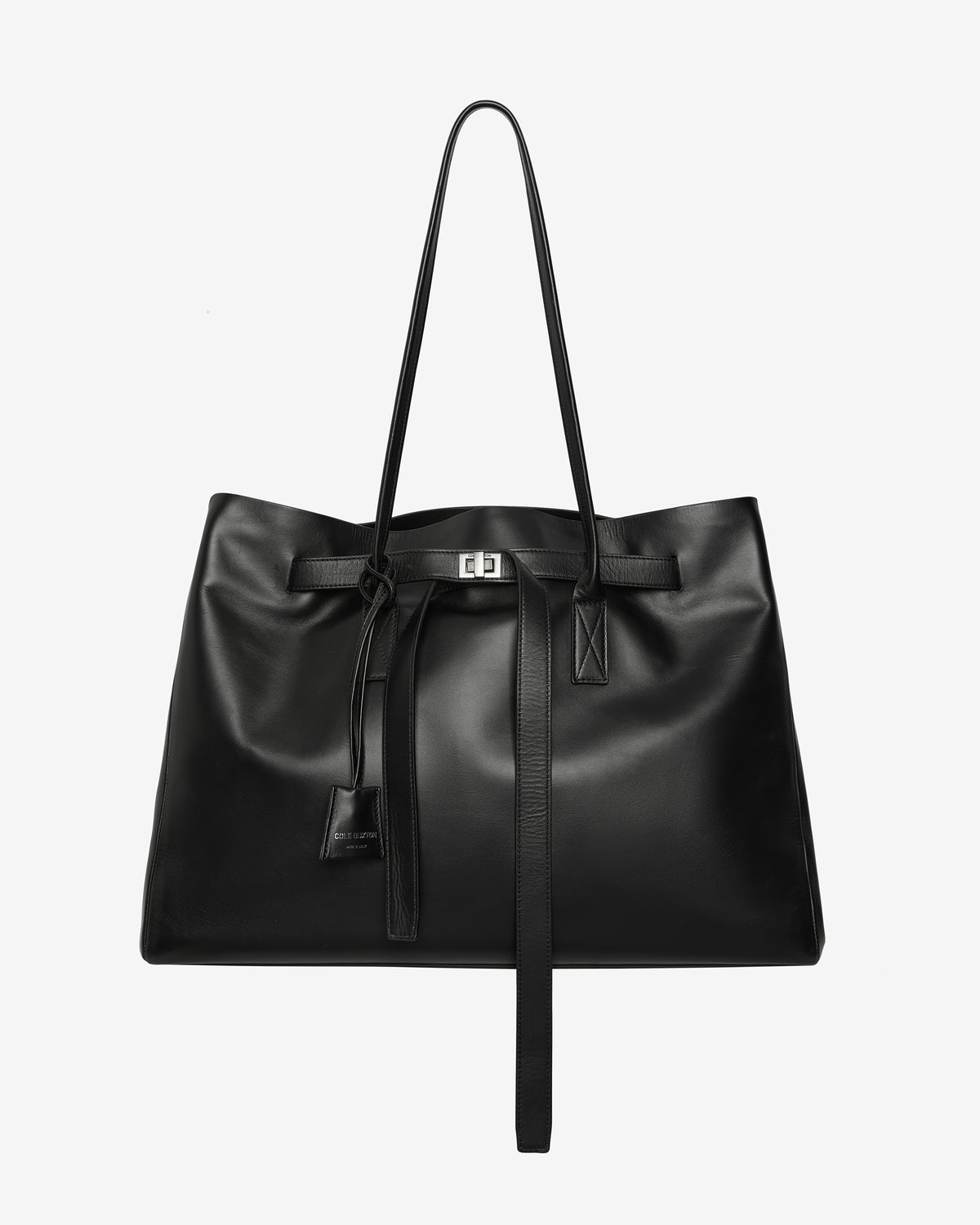 LEATHER HOLDALL TOTE