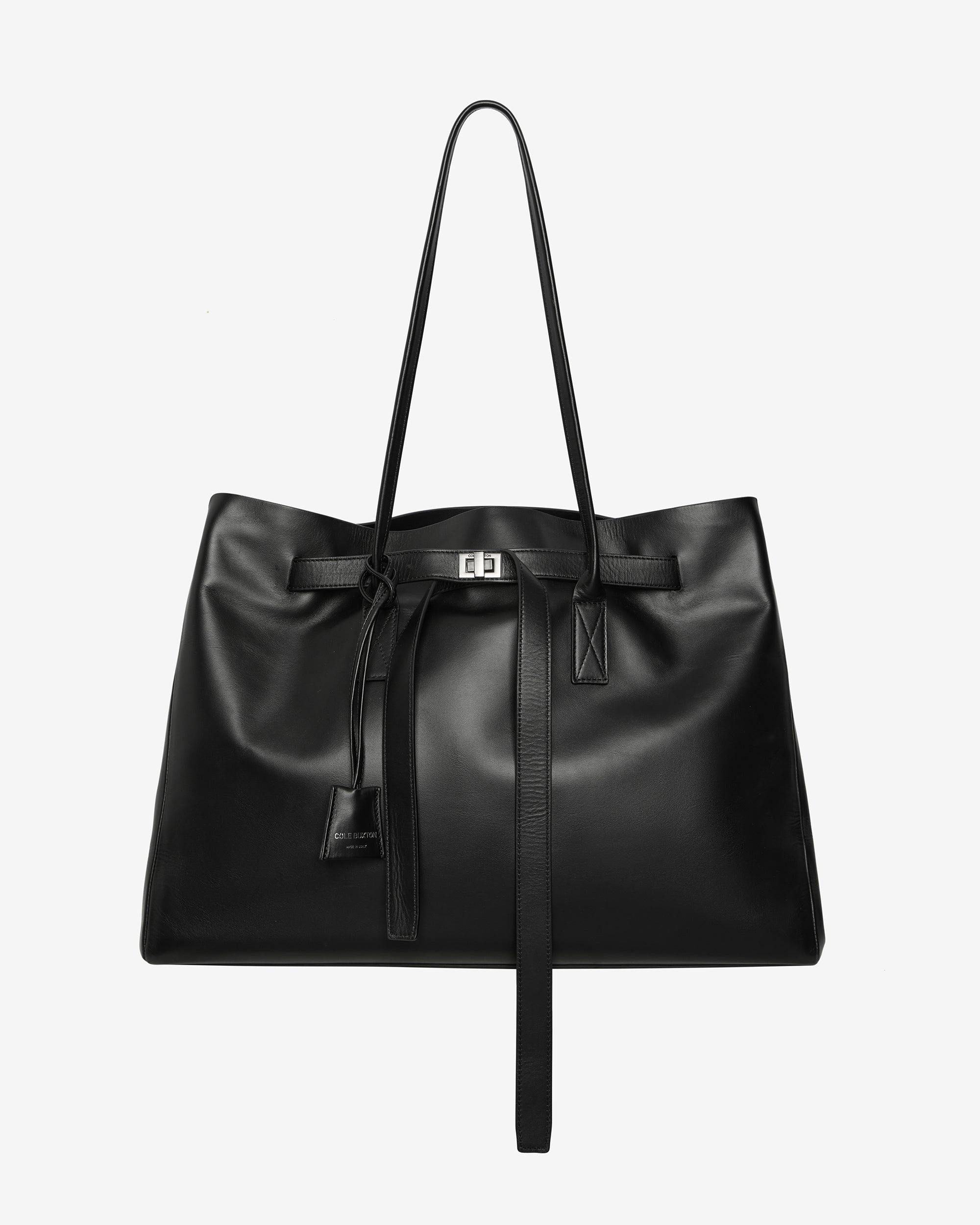 LEATHER HOLDALL TOTE