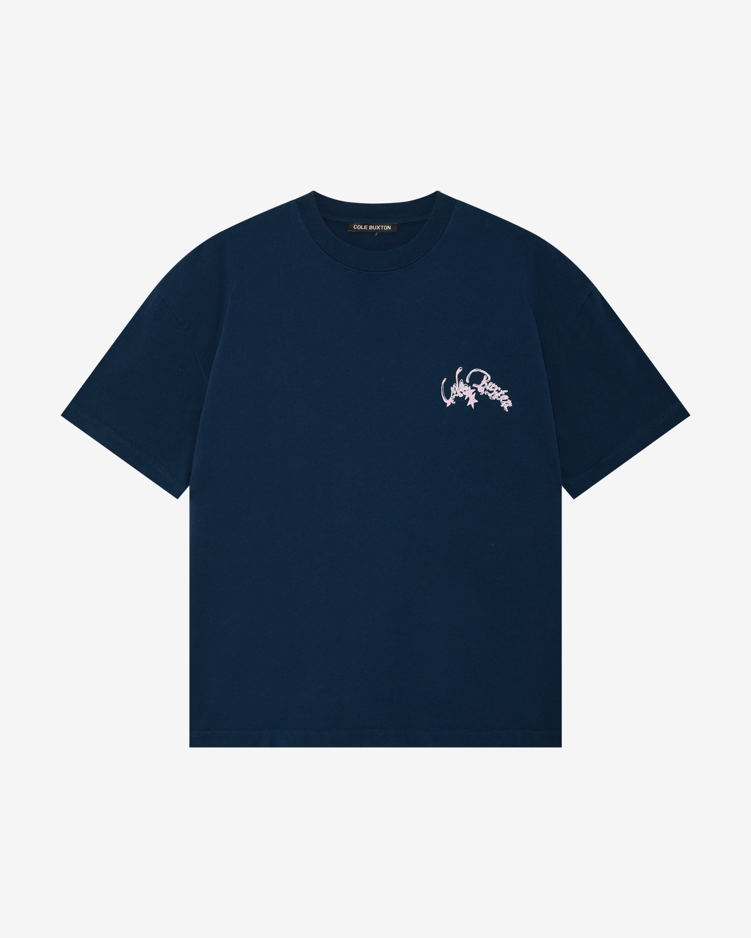 Cole Buxton | Fantasy Cotton T-Shirt | Navy | Mens
