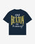 A navy blue short-sleeve t-shirt with a large graphic print on the back. The graphic features the text 'COLE BUXTON CO.