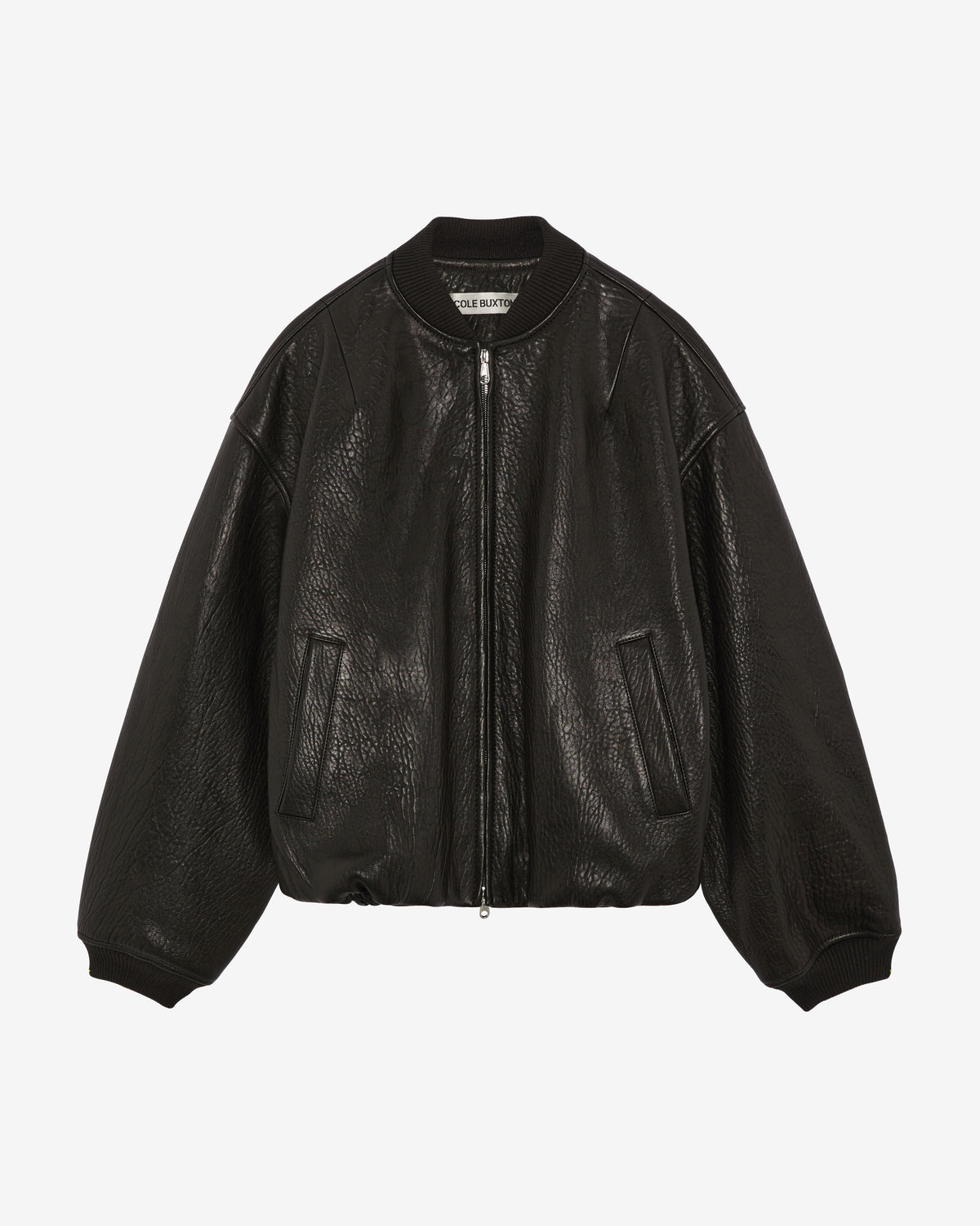 SHRUNKEN LEATHER BOMBER