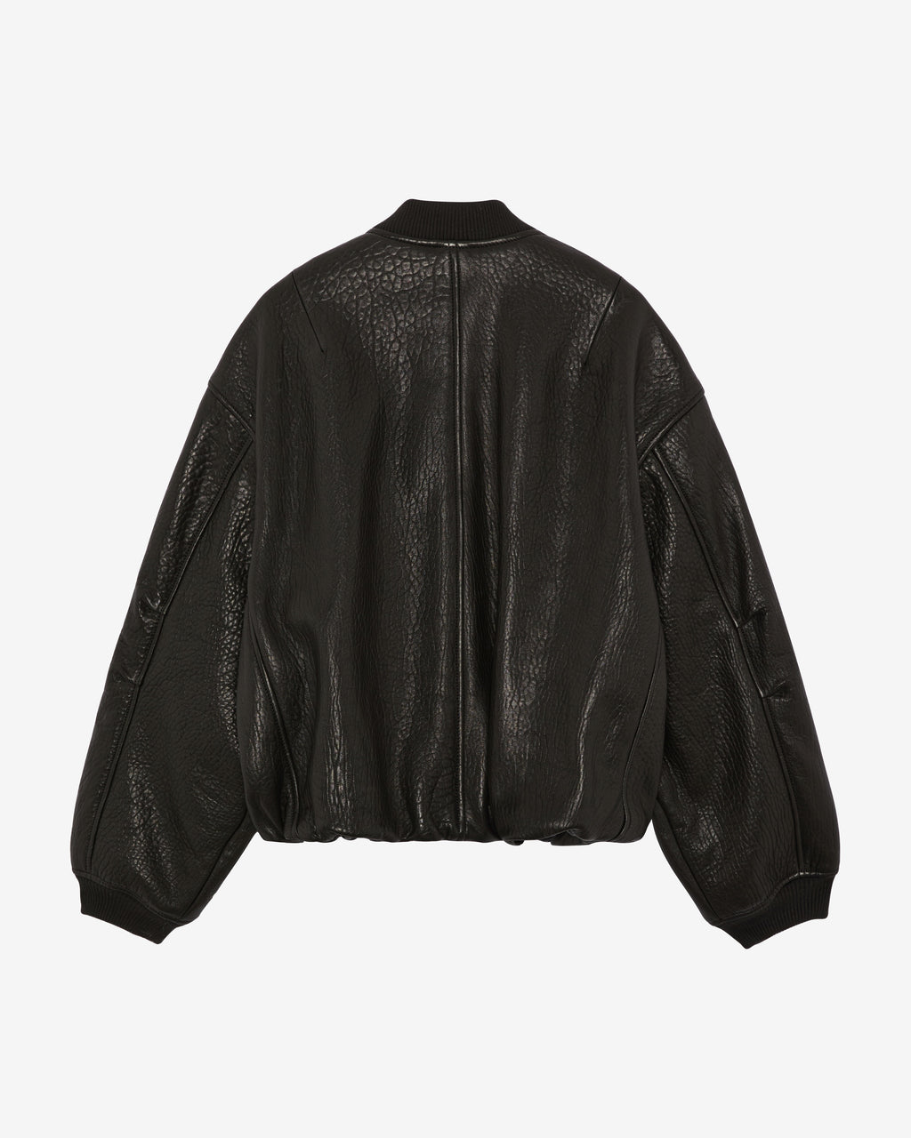 SHRUNKEN LEATHER BOMBER