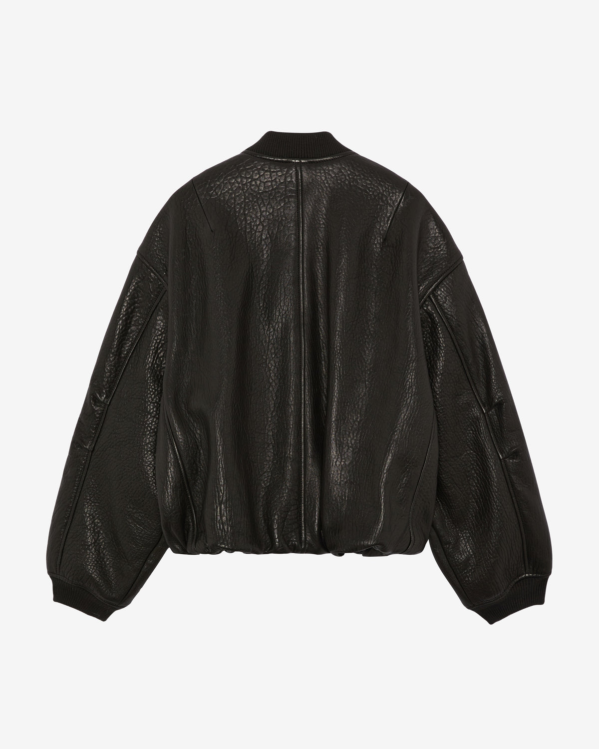 SHRUNKEN LEATHER BOMBER