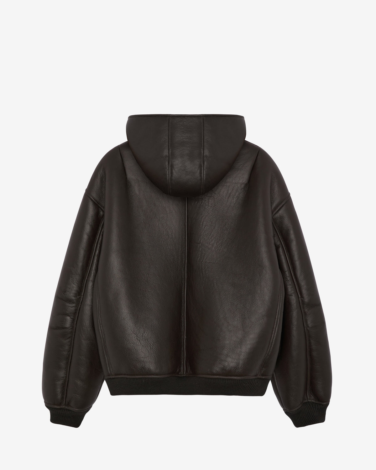 SHEARLING ZIPPED HOODIE