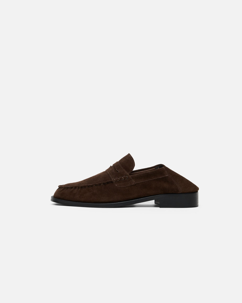 CB BROWN SUEDE FOLDABLE RUCHED LOAFER
