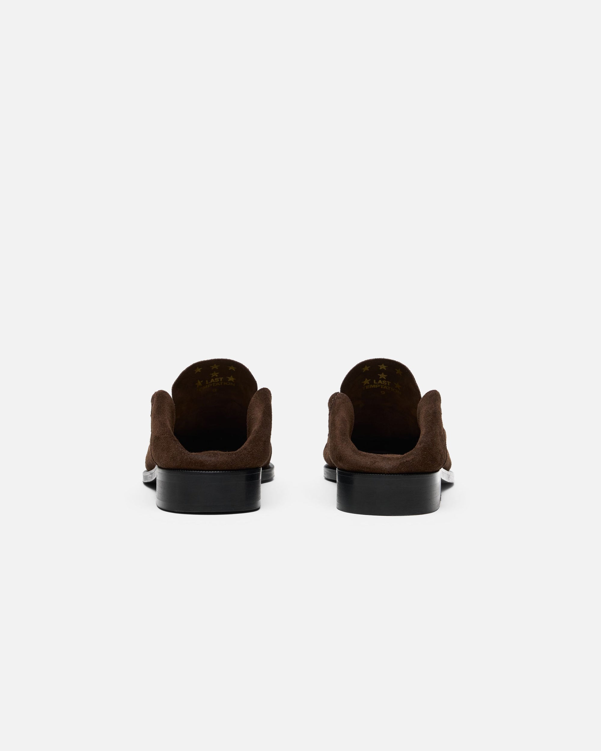CB BROWN SUEDE FOLDABLE RUCHED LOAFER