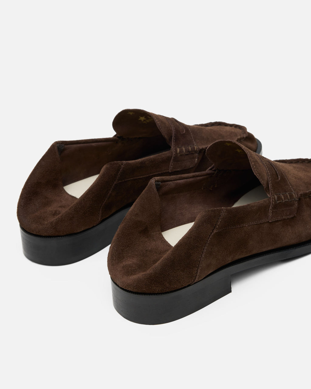 CB BROWN SUEDE FOLDABLE RUCHED LOAFER