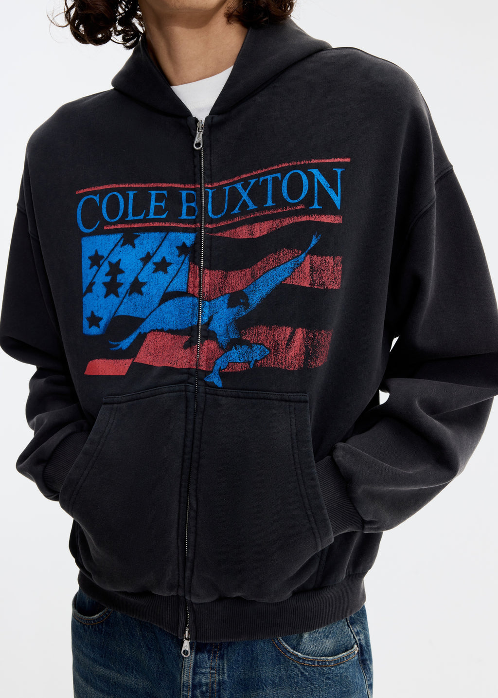OLD GLORY ZIPPED HOODIE