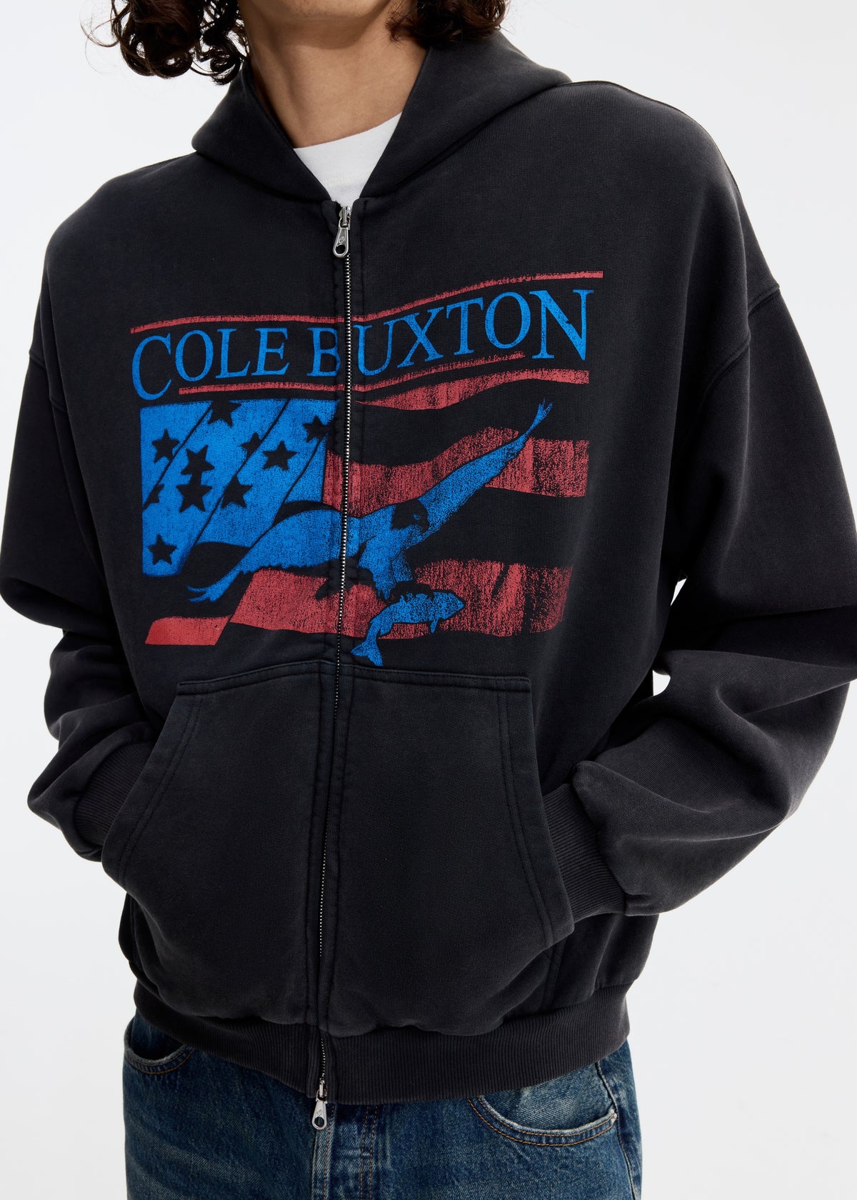 OLD GLORY ZIPPED HOODIE