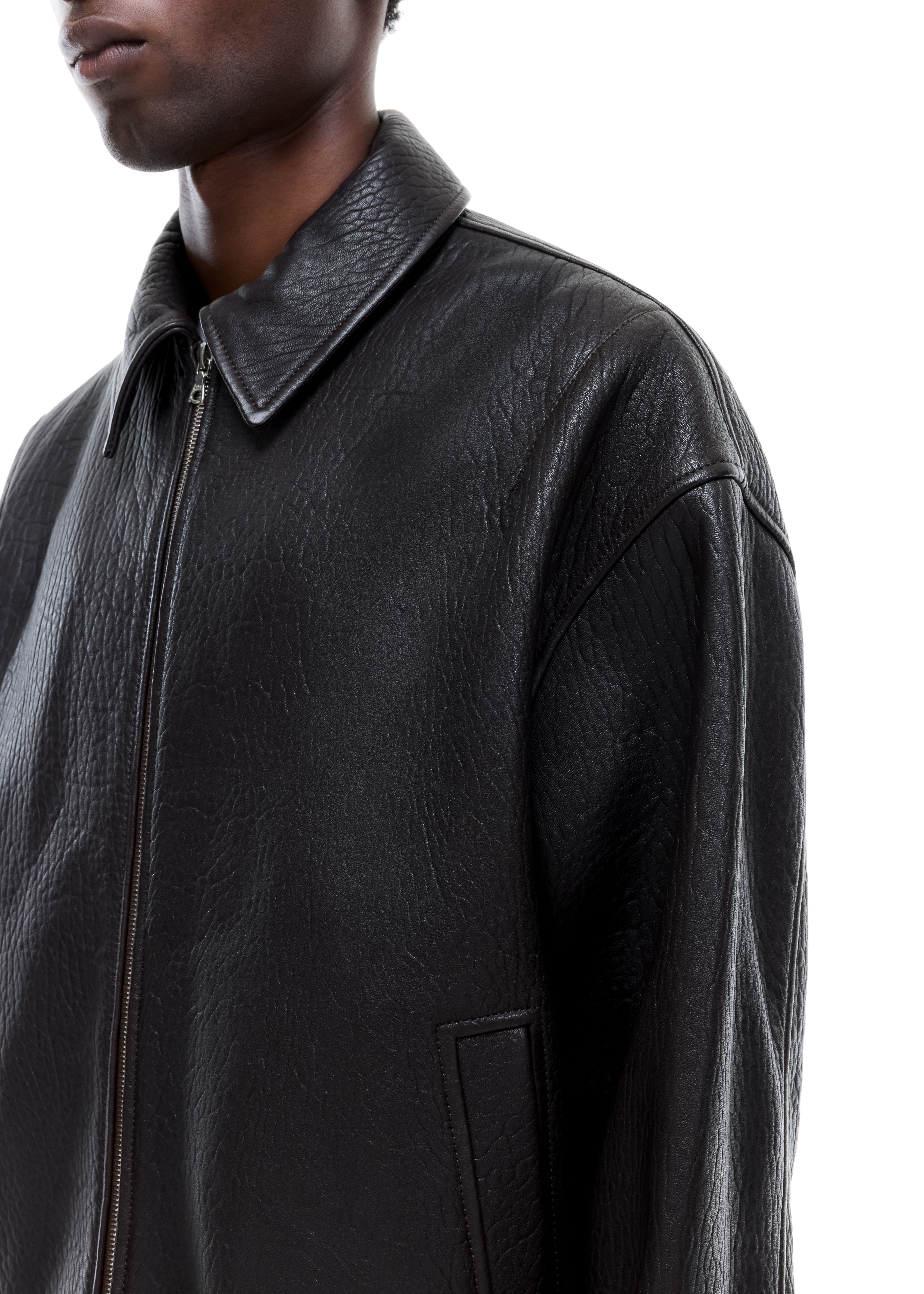 SHRUNKEN LEATHER JACKET – Cole Buxton