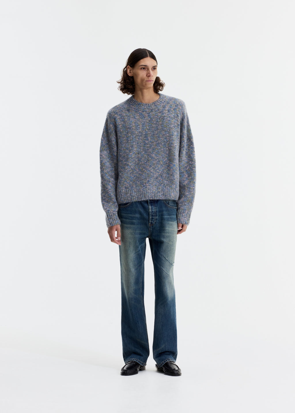FLECK KNIT SWEATER