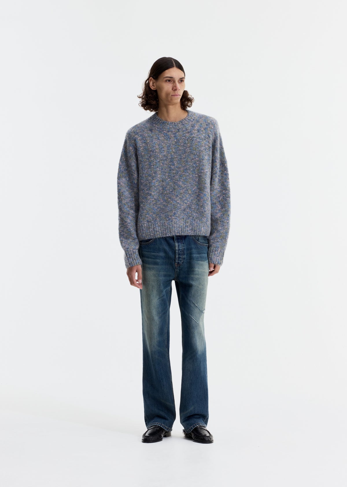 FLECK KNIT SWEATER