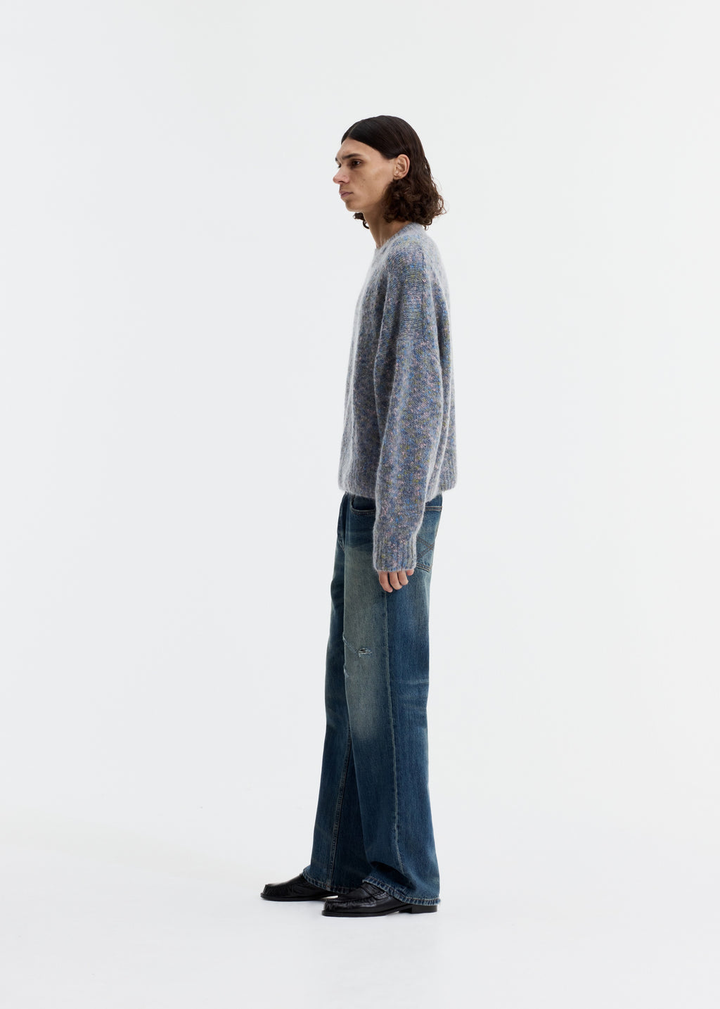 FLECK KNIT SWEATER