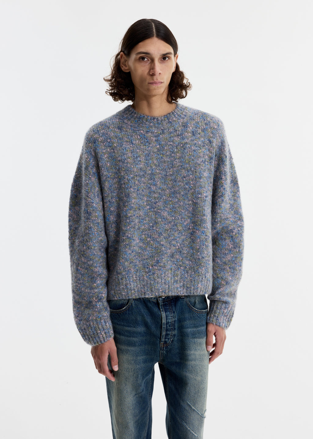 FLECK KNIT SWEATER