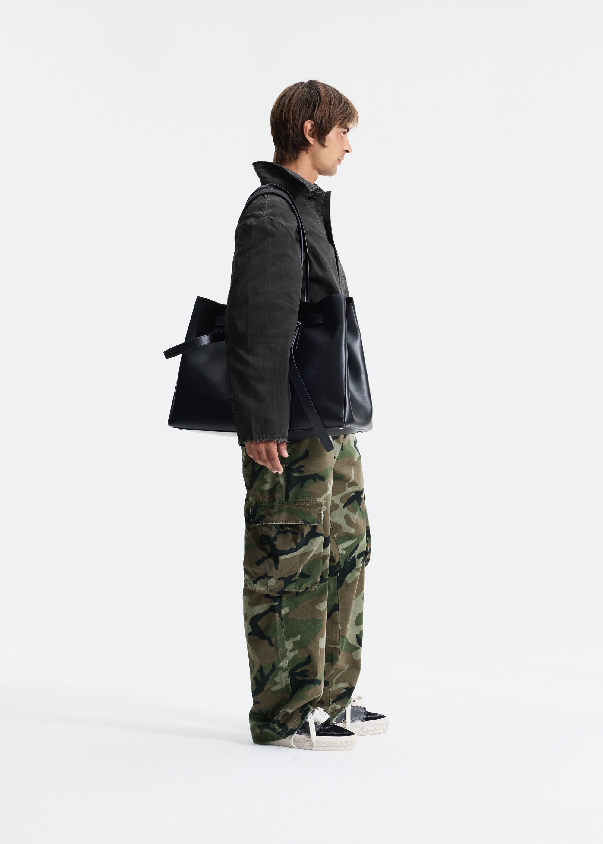 RIPSTOP CAMO CARGO TROUSERS