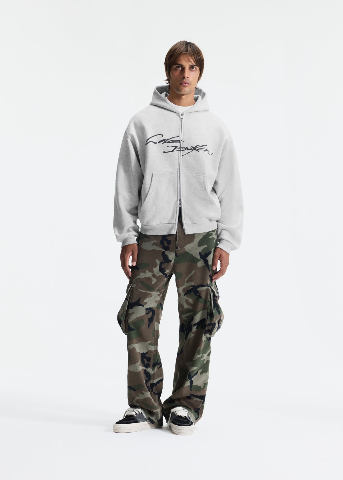 HAND WRITTEN ZIPPED HOODIE