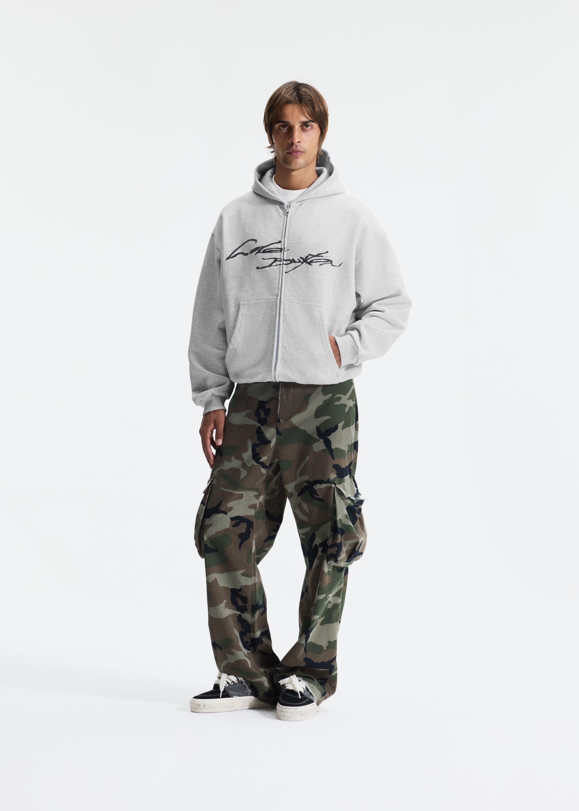 HAND WRITTEN ZIPPED HOODIE