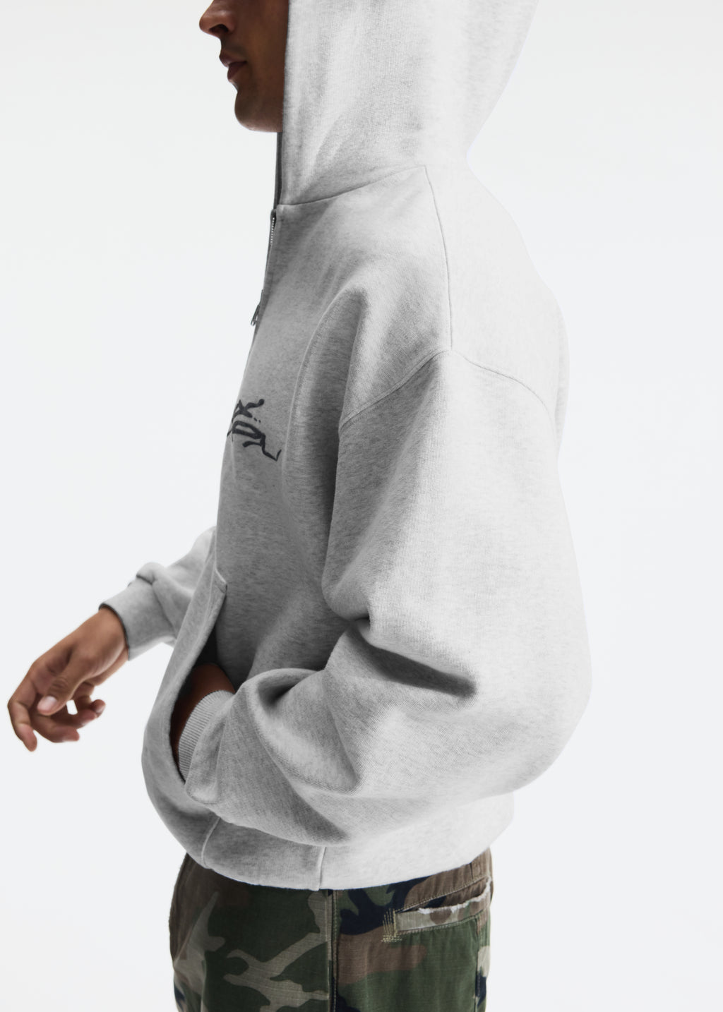 HAND WRITTEN ZIPPED HOODIE