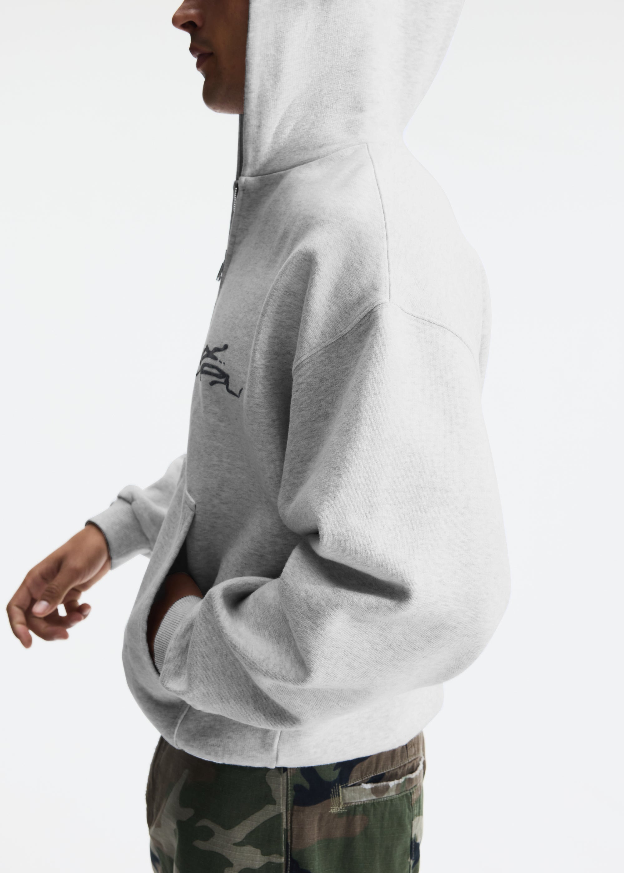 HAND WRITTEN ZIPPED HOODIE