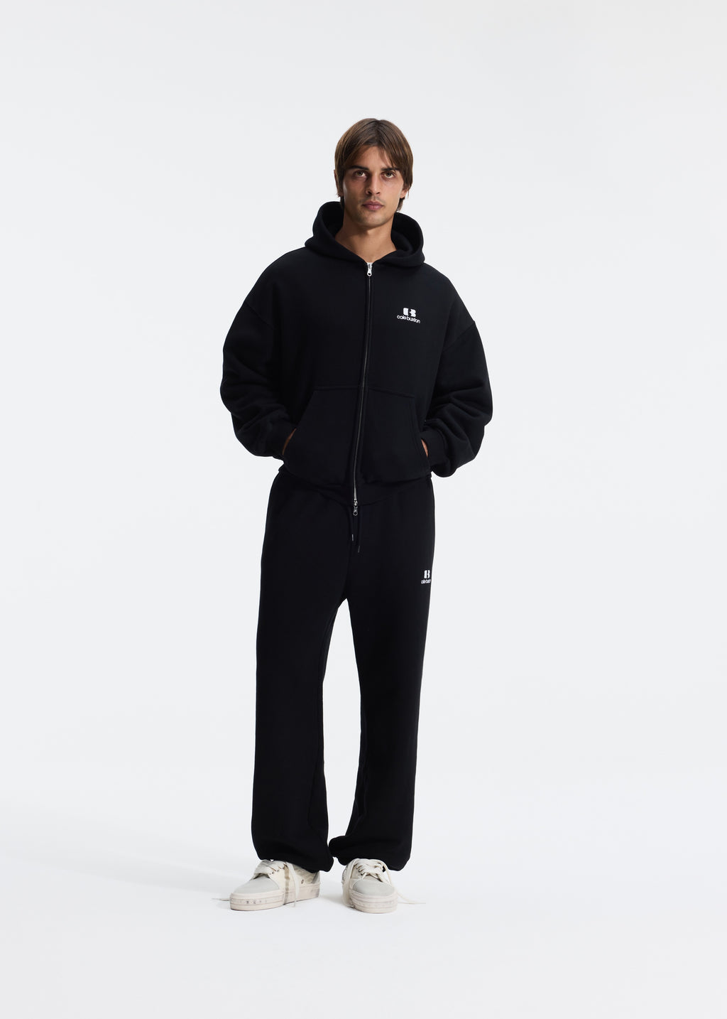 ICON LOGO ZIPPED HOODIE