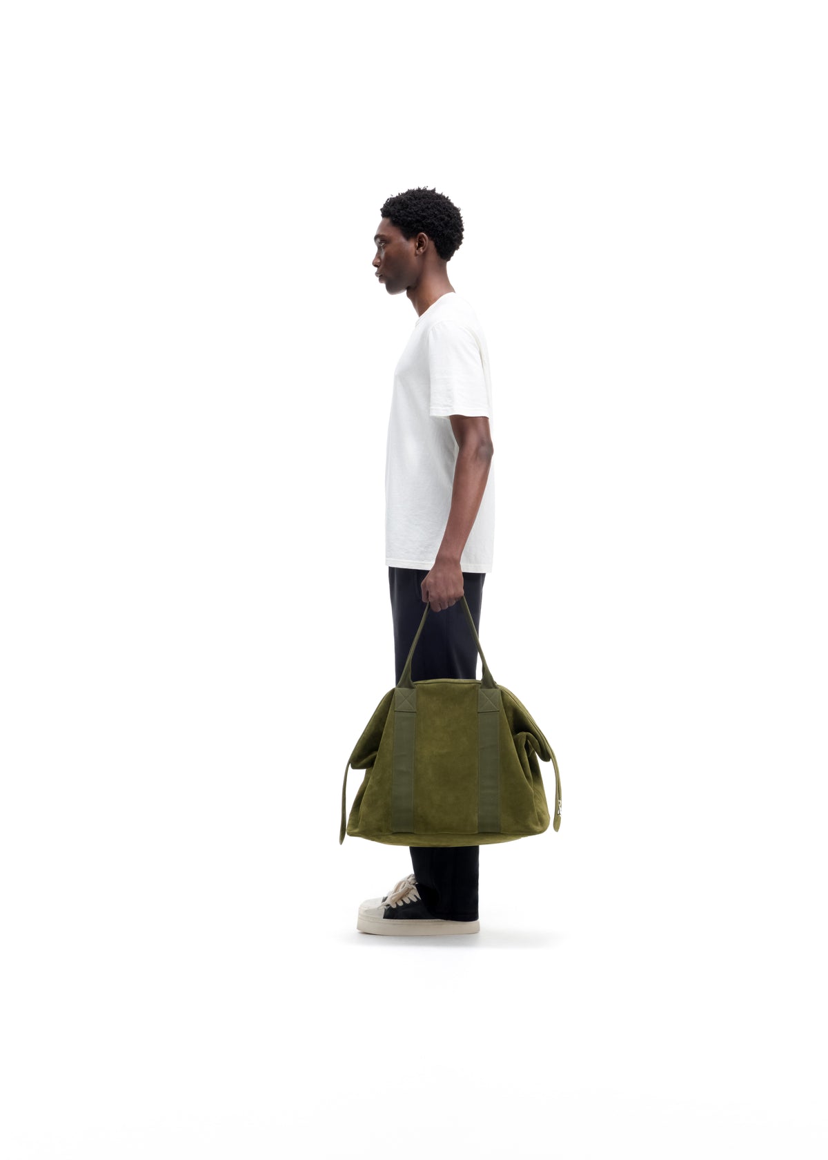SUEDE MILITARY DUFFLE