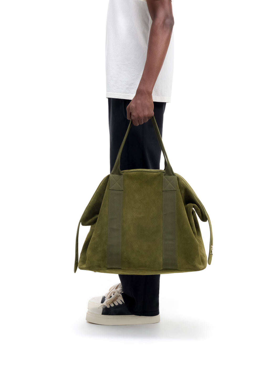 SUEDE MILITARY DUFFLE
