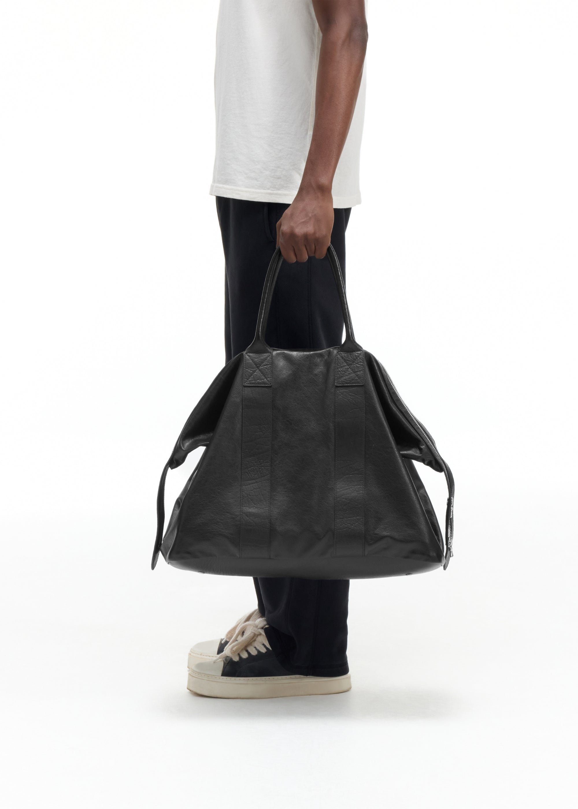 CREASED LEATHER MILITARY DUFFLE – Cole Buxton