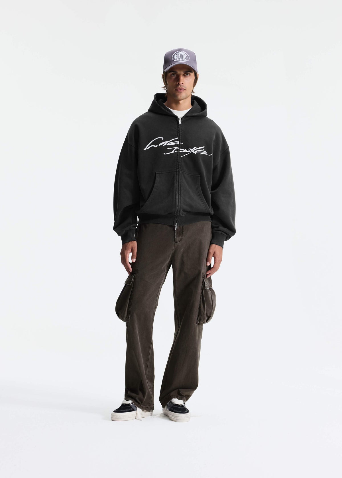 HAND WRITTEN ZIPPED HOODIE