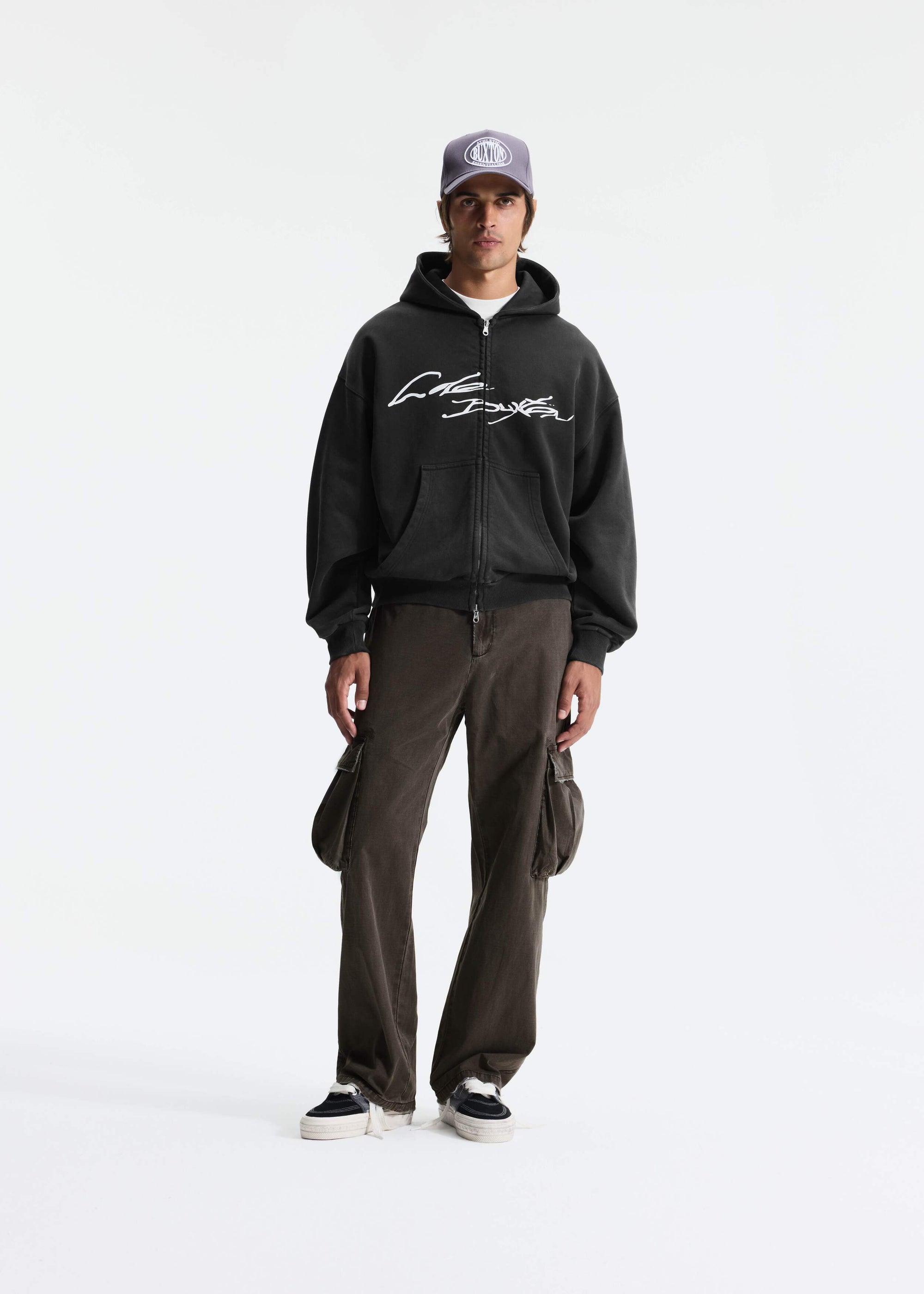 HAND WRITTEN ZIPPED HOODIE