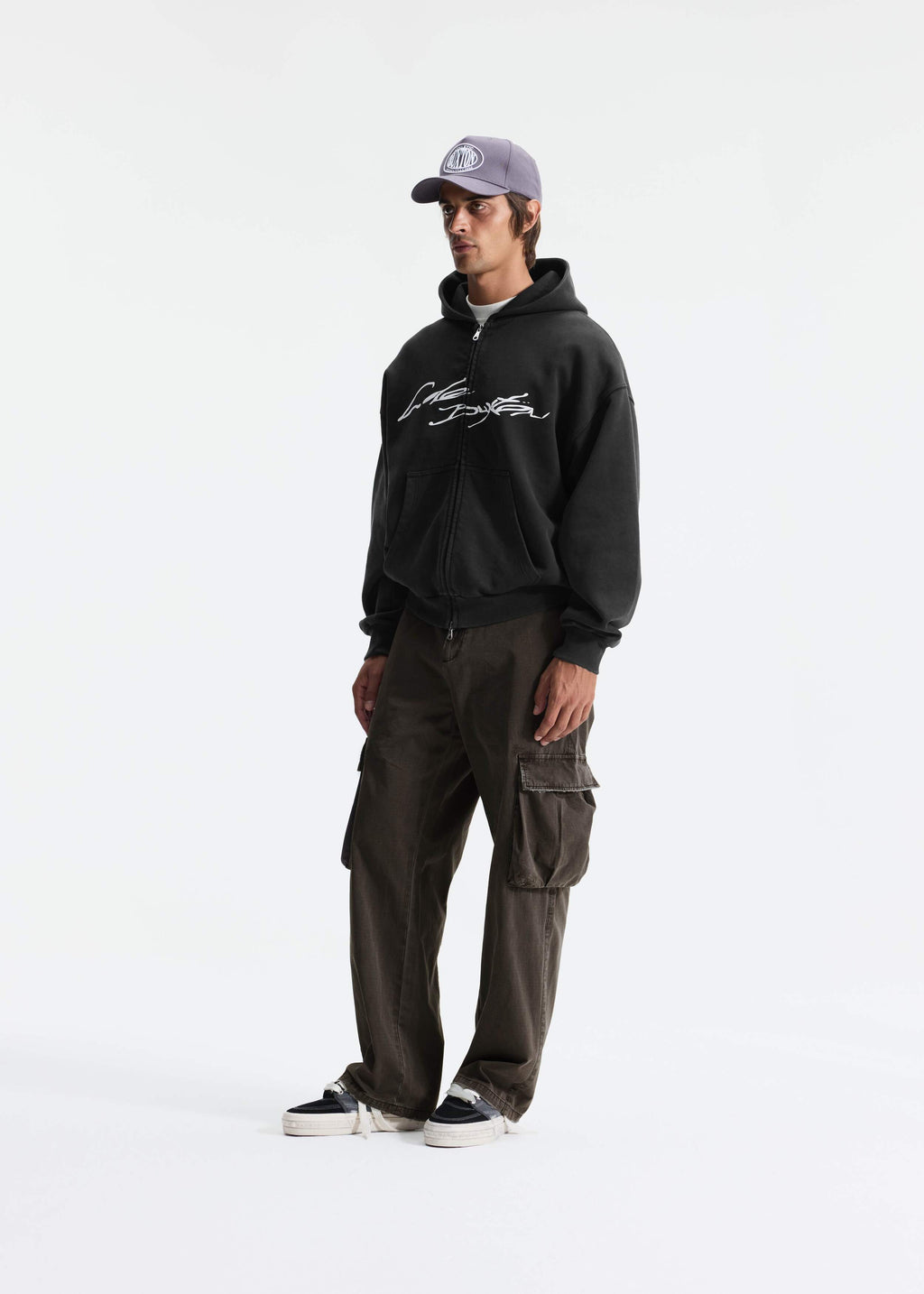 HAND WRITTEN ZIPPED HOODIE