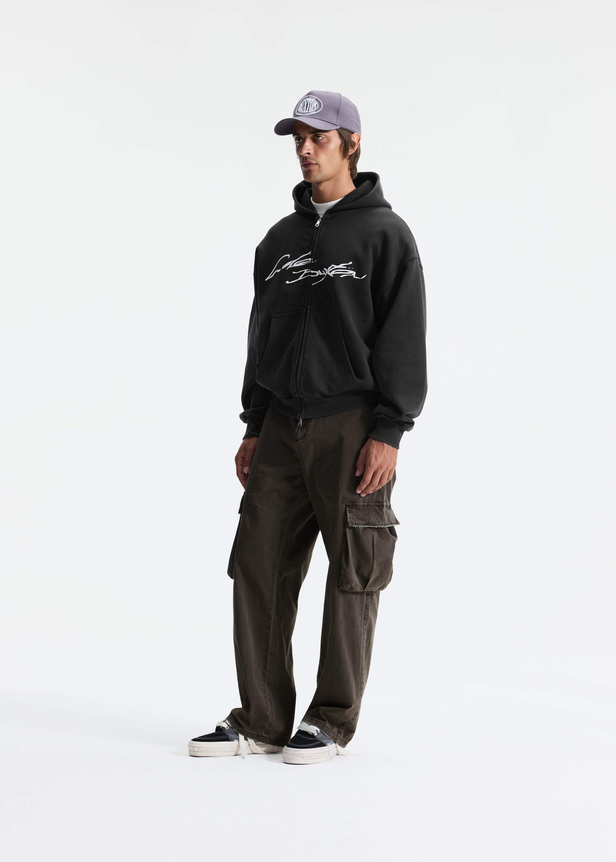HAND WRITTEN ZIPPED HOODIE