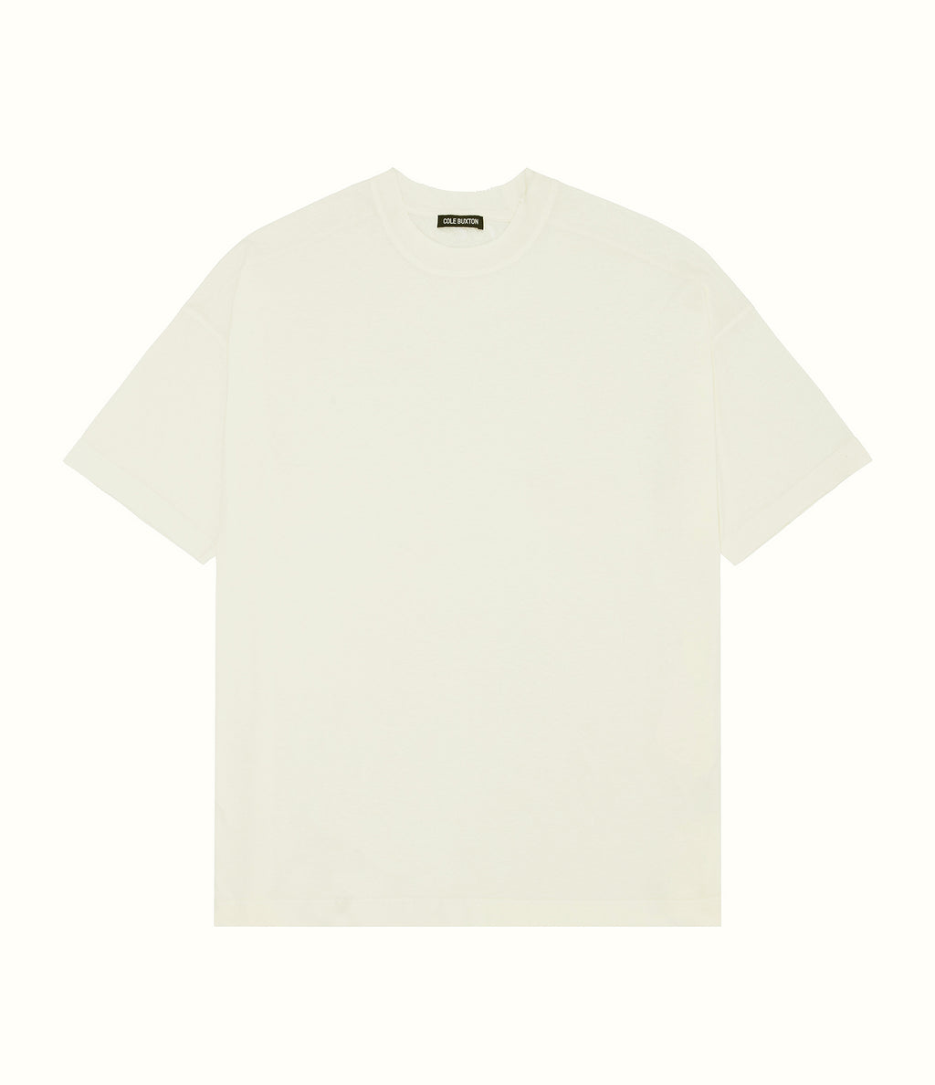 Cole Buxton | Distressed Lightweight T-Shirt | Unisex | Cotton | Vintage White
