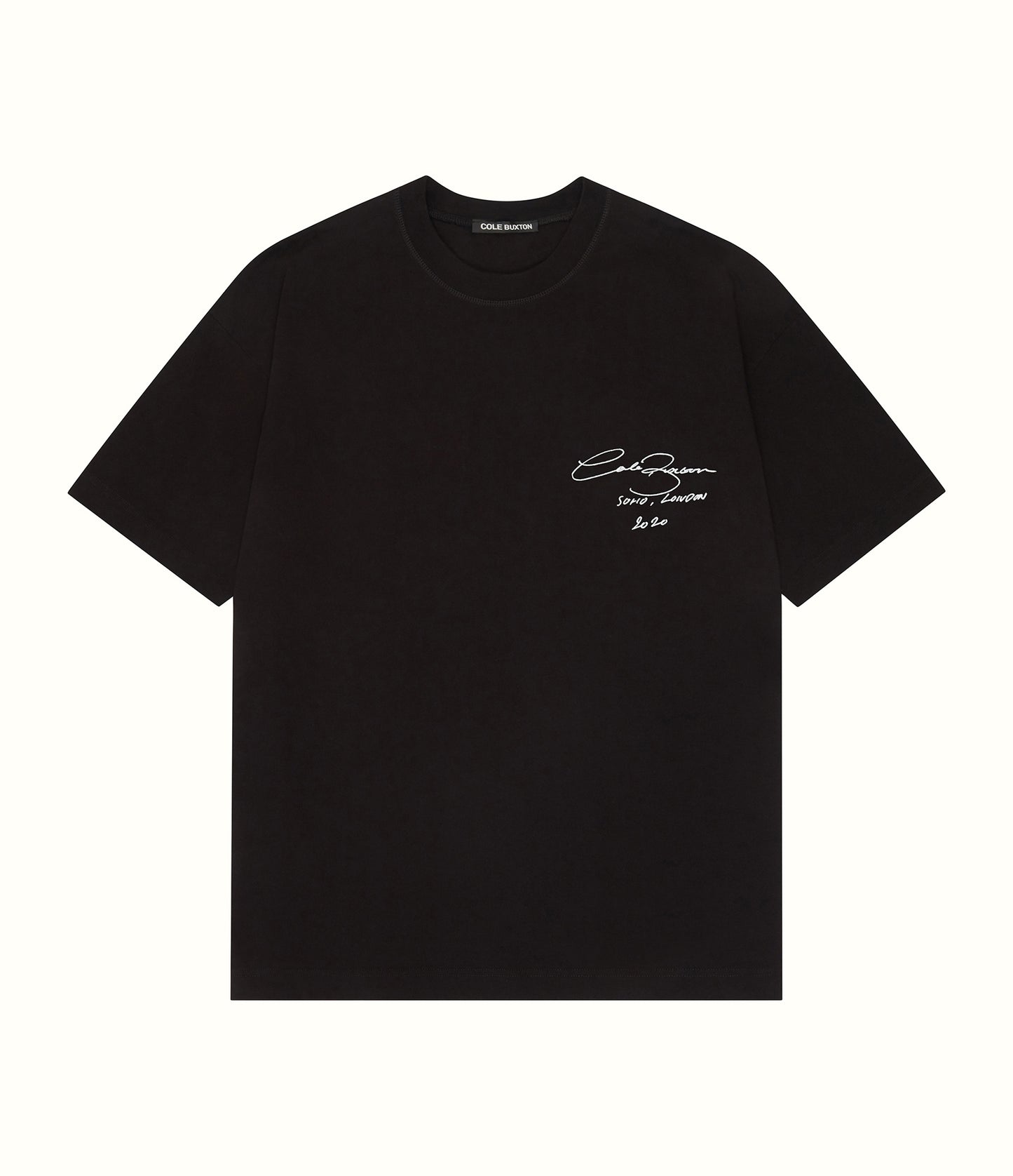 Cole Buxton | Signature T-Shirt | Mens | Cotton | Black