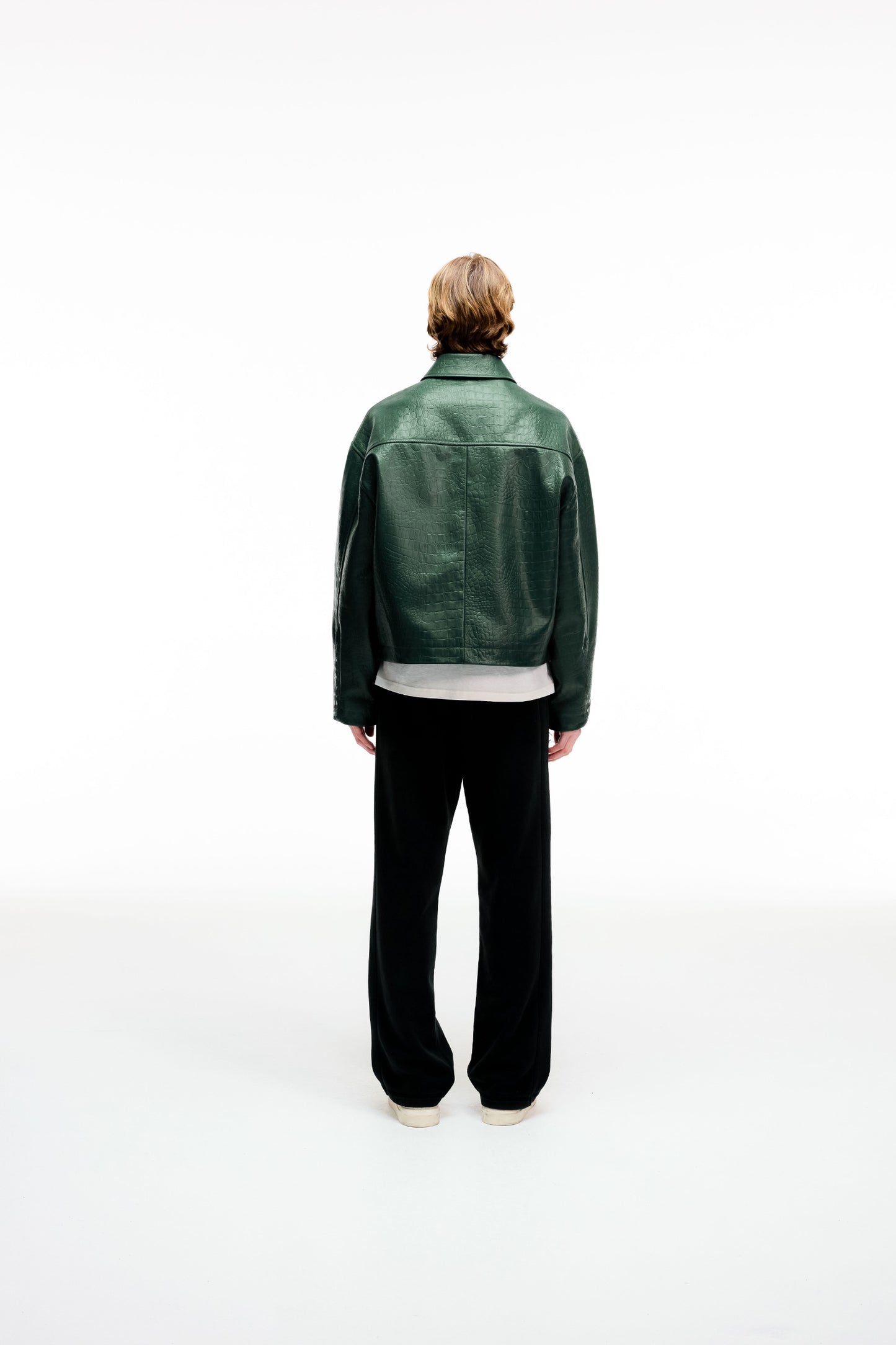 AKIMBO X CB CROC LEATHER JACKET