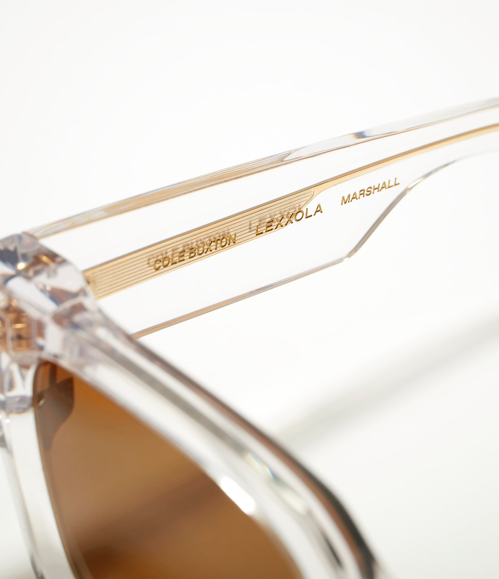 Cole Buxton | Lexxola Sunglasses | Unisex | White / Brown