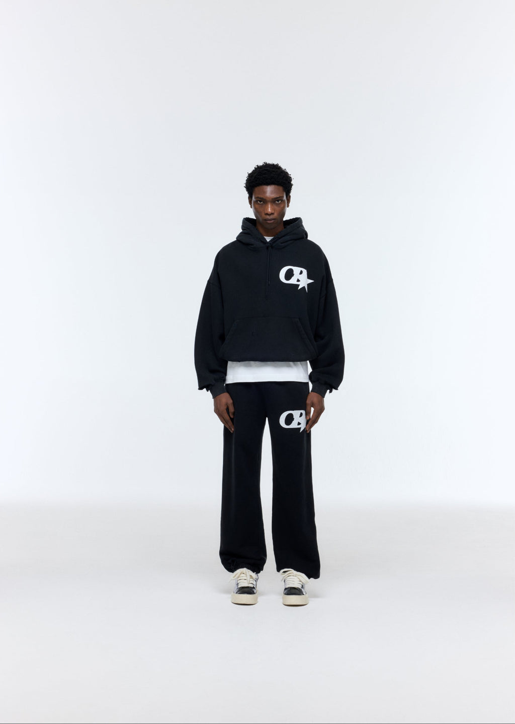 CB STAR DISTRESSED POCKET HOODIE