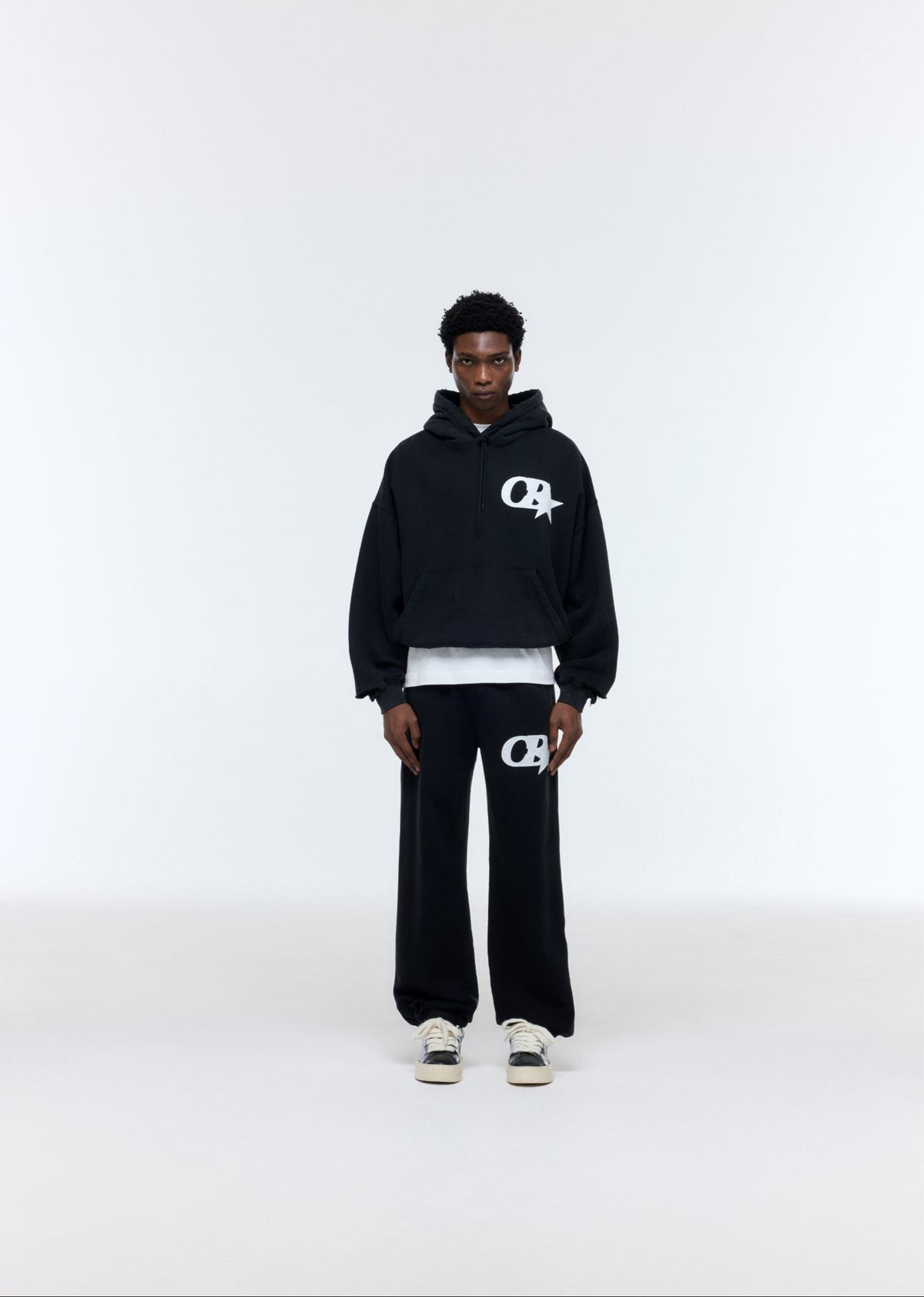 CB STAR DISTRESSED POCKET HOODIE