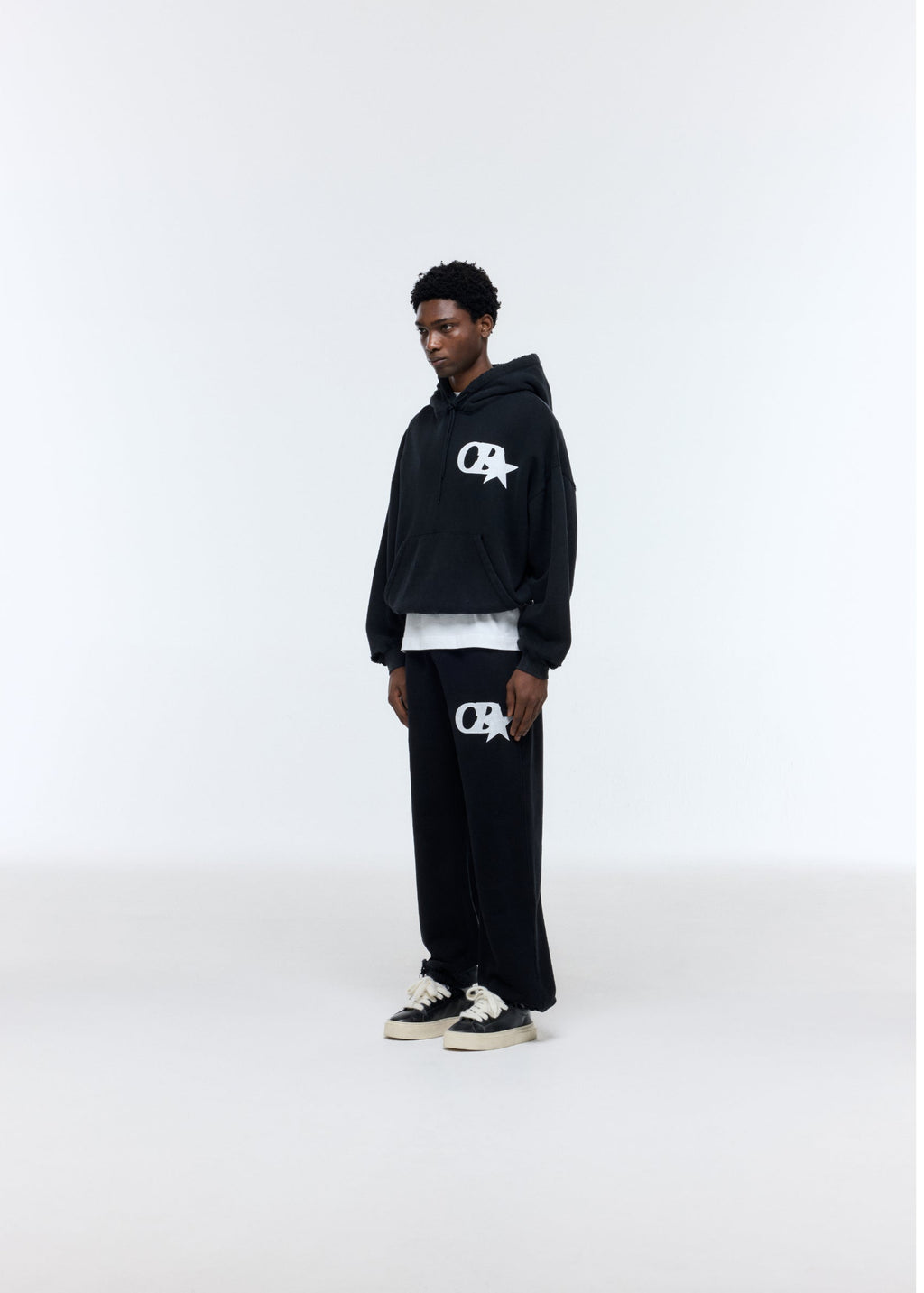 CB STAR DISTRESSED POCKET HOODIE