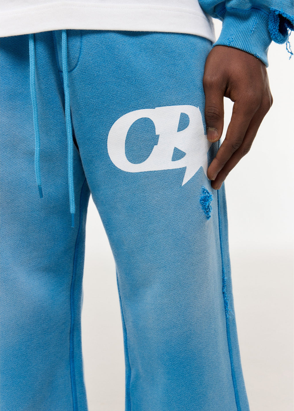 CB STAR DISTRESSED SWEATPANTS