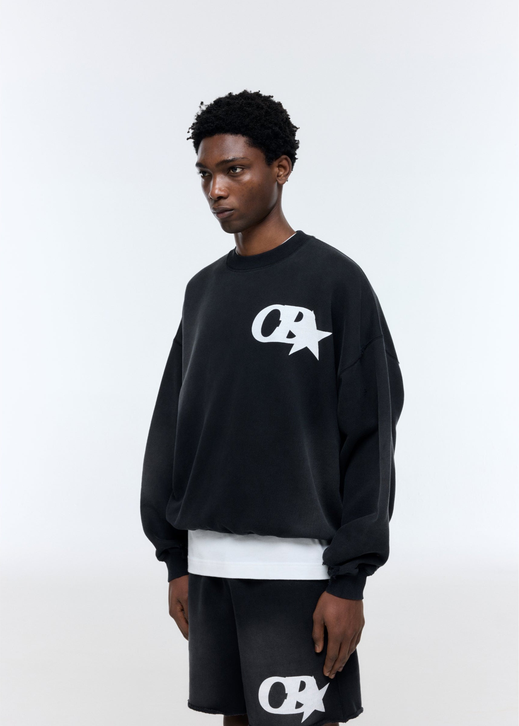 CB STAR DISTRESSED SWEATSHIRT